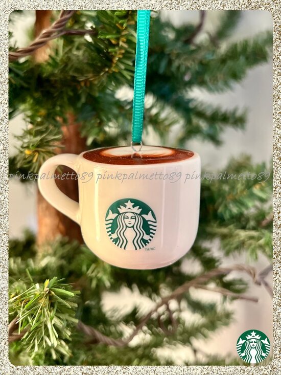 Starbucks Other - 🎄☕ NIB/NWT 2025 Starbucks Ceramic Latte Mug Christmas Tree Ornament Dated